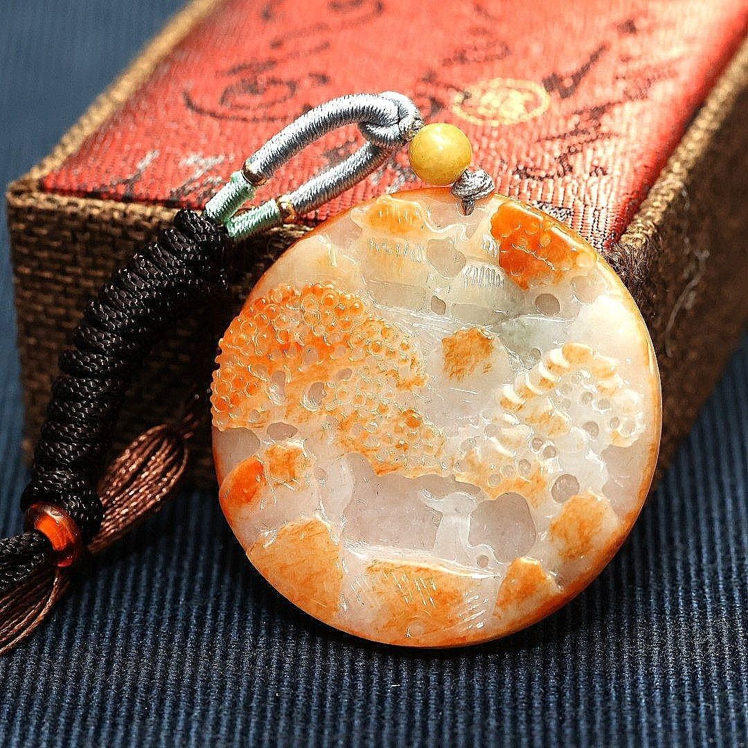 Real jade sale stone necklace