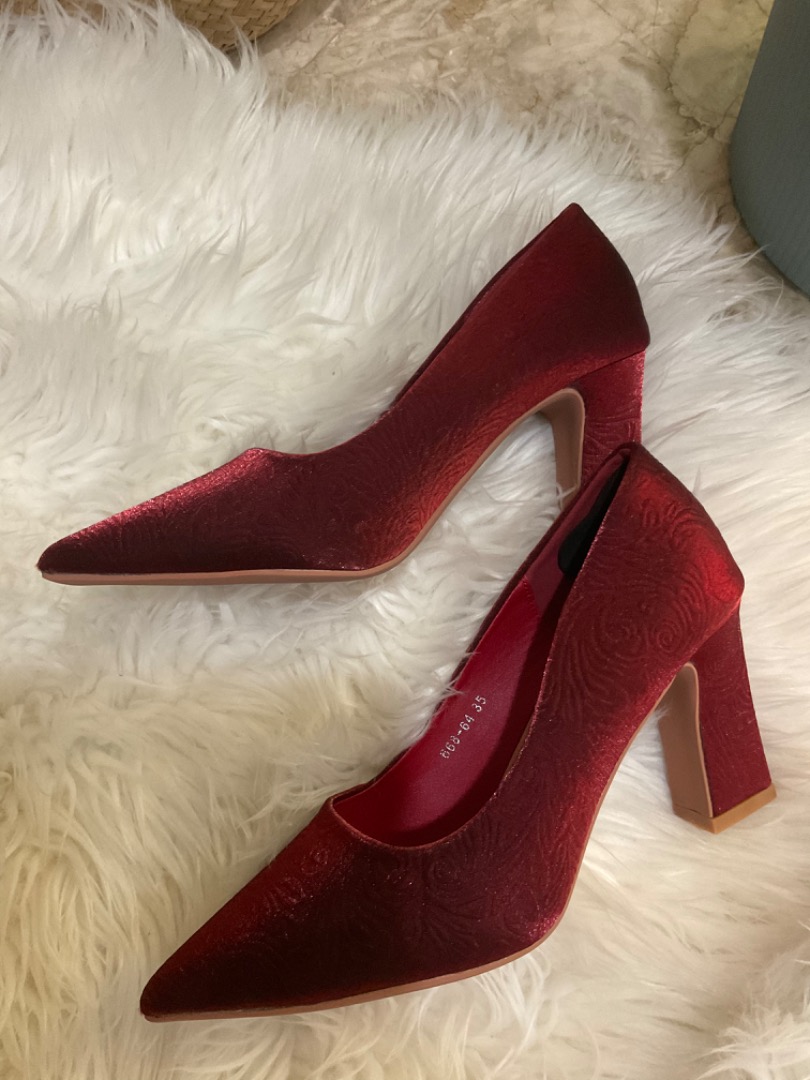 Red Chic and Classy Heels 3 inches