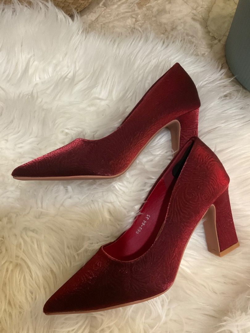Red Chic and Classy Heels 3 inches