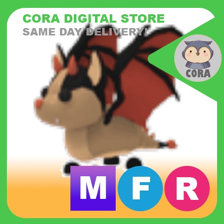 Roblox Adopt Me MFR (Mega Fly Ride) Bat Dragon, Video Gaming, Video
