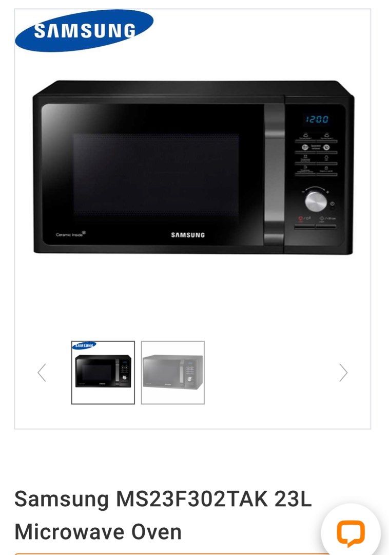 Samsung Microwave, TV & Home Appliances, Kitchen Appliances, Ovens