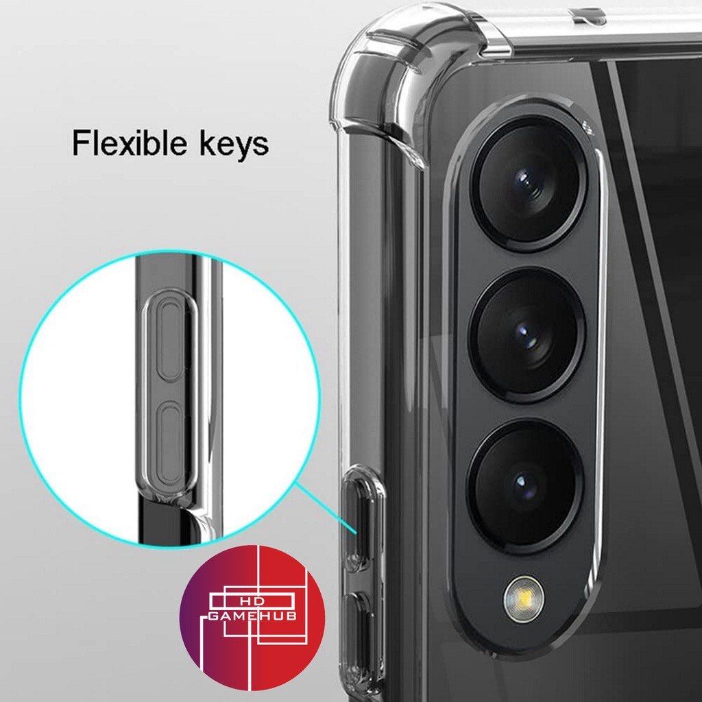 Samsung Z Fold 4 Silicone Clear Case (Category: Cases & Sleeves) located in Quezon City. Submitted by playamerica (Listing ID 1226699641, Image 3). Description: Perfect holes for headphone jack, dock connector port, on/off and volume buttons Drop resistance design: corners thickened bladder-type shock absorber Material: Clear Polycarbonate Back Panel + TPU Edges Camera protection: shell camera up at the camera 1mm Optical drying grain waterproof 