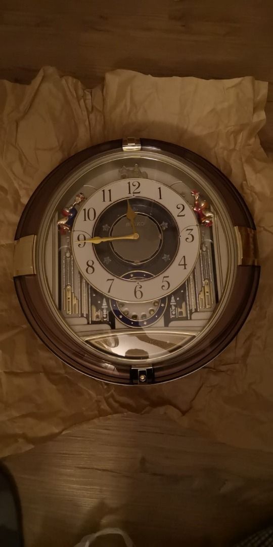 Seiko Pokemon Melody Wall Clock CQ502B Super Rare Vintage from JPN