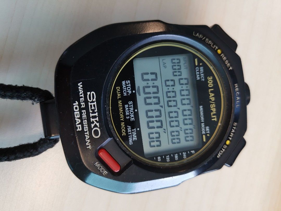 Øjeblik hjerte realistisk SEIKO S141 Stopwatch 300 Laps Memory | escapeauthority.com