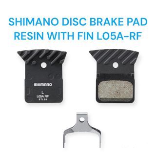 SHIMANO L05A-RF DISC BRAKE PAD RESIN WITH FIN 1 PAIR