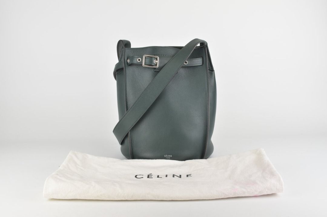 Big bag bucket with new arrivals long strap in smooth calfskin