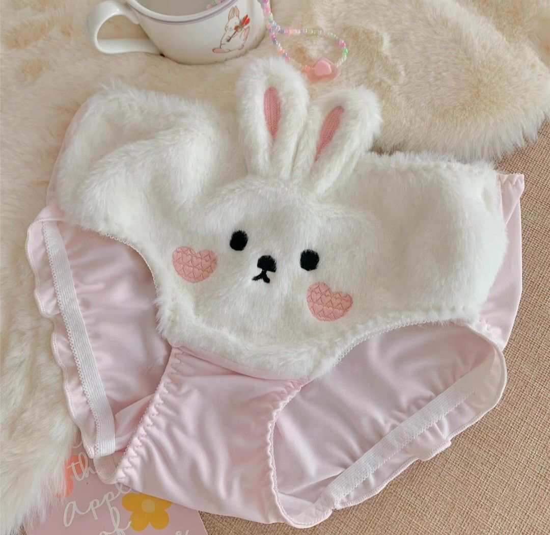 Snow velvet milk rabbit ladies winter girls warm underwear girls