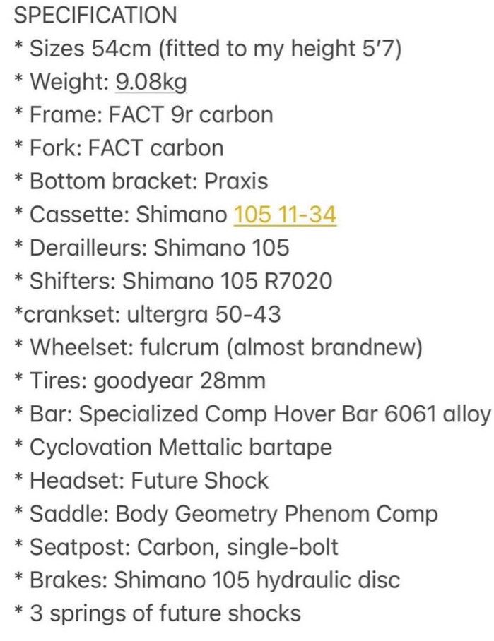 Specialized Roubiax Sport 2019 (Category: Bicycles) located in Makati City. Submitted by qwn009 (Listing ID 1221279064, Image 2). Description: Serious buyers only.