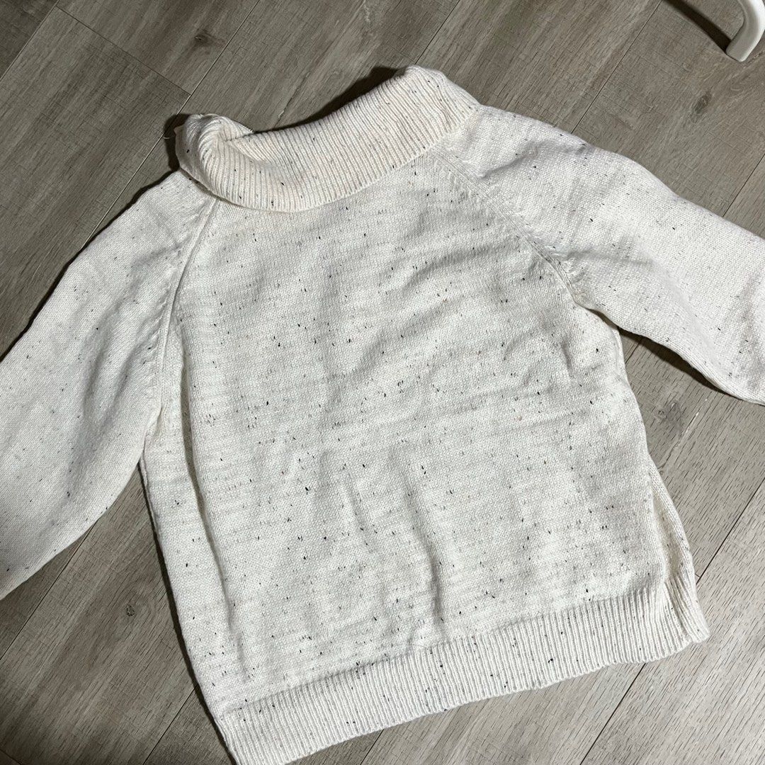White speckled sweater hotsell