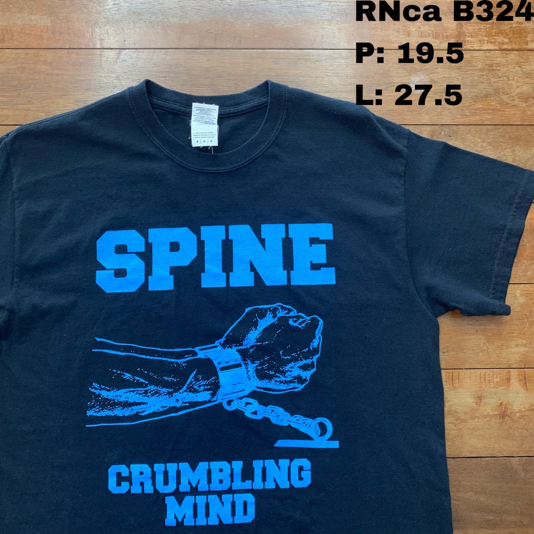 Spine Crumbling Mind Hardcore Roundneck, Men's Fashion, Tops & Sets