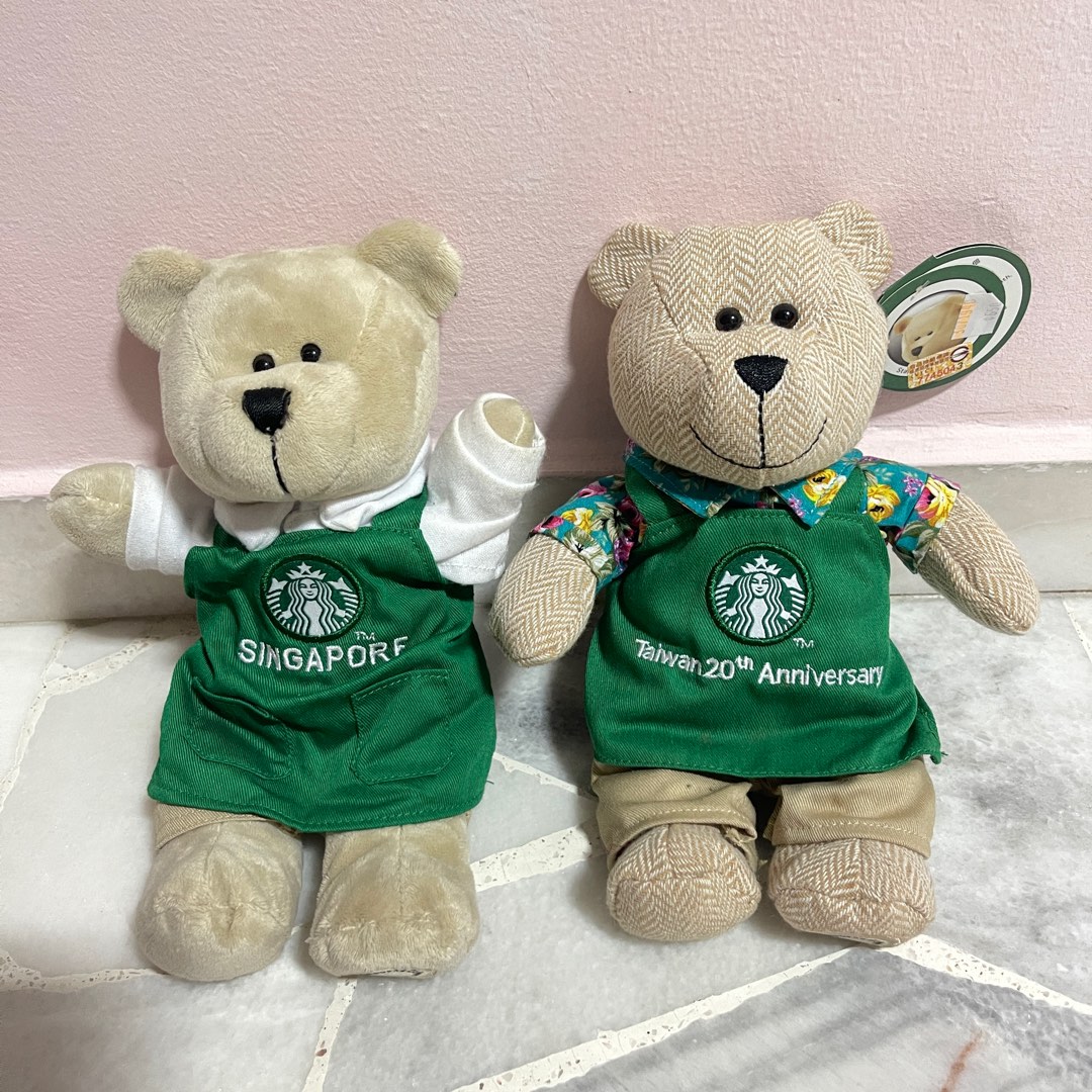 Starbucks Teddy Bear Soft Toys, Hobbies & Toys, Toys & Games on Carousell