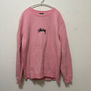 STÜSSY 長袖 刺繡 刷毛 上衣 女 二手