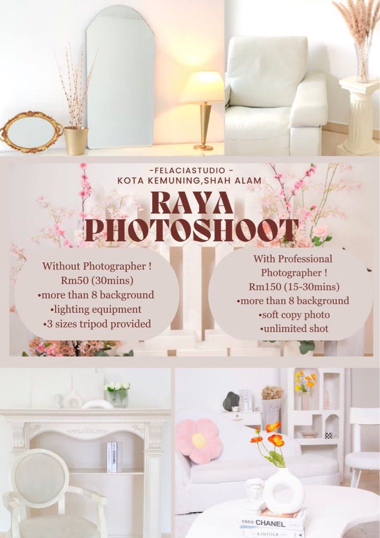 Studio photoshoot raya, Photography, Photography Accessories, Lighting