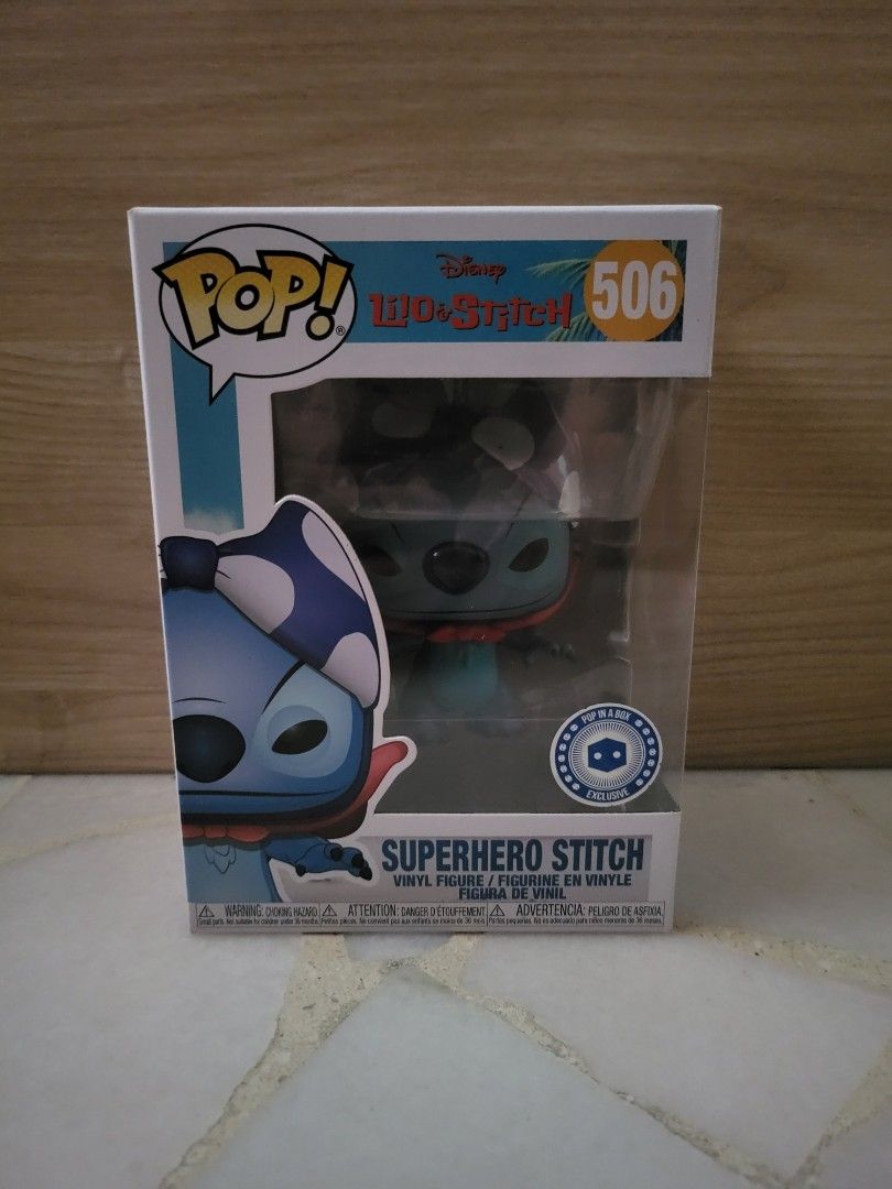 Funko Pop! Disney Lilo & Stitch Superhero Stitch #506 Pop In A Box  Exclusive