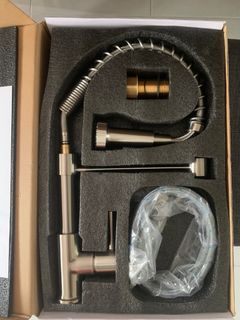 SUS304 Stainless steel kitchen faucet Full Copper with pull-out sink Rotatable Hot And Cold Water Dual Mode Sink Kitchen Spring Faucet
