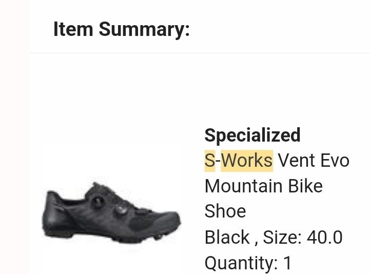 S-WORKS VENT EVO MOUNTAIN BIKE SHOES, Sports Equipment, Bicycles - Main Image