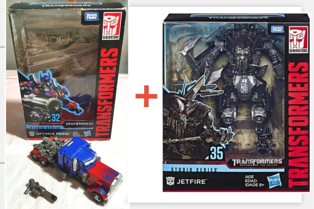 Transformers Studio Series SS 32 Optimus Prime and SS 35 Jetfire SET!! Can combine to JetWing