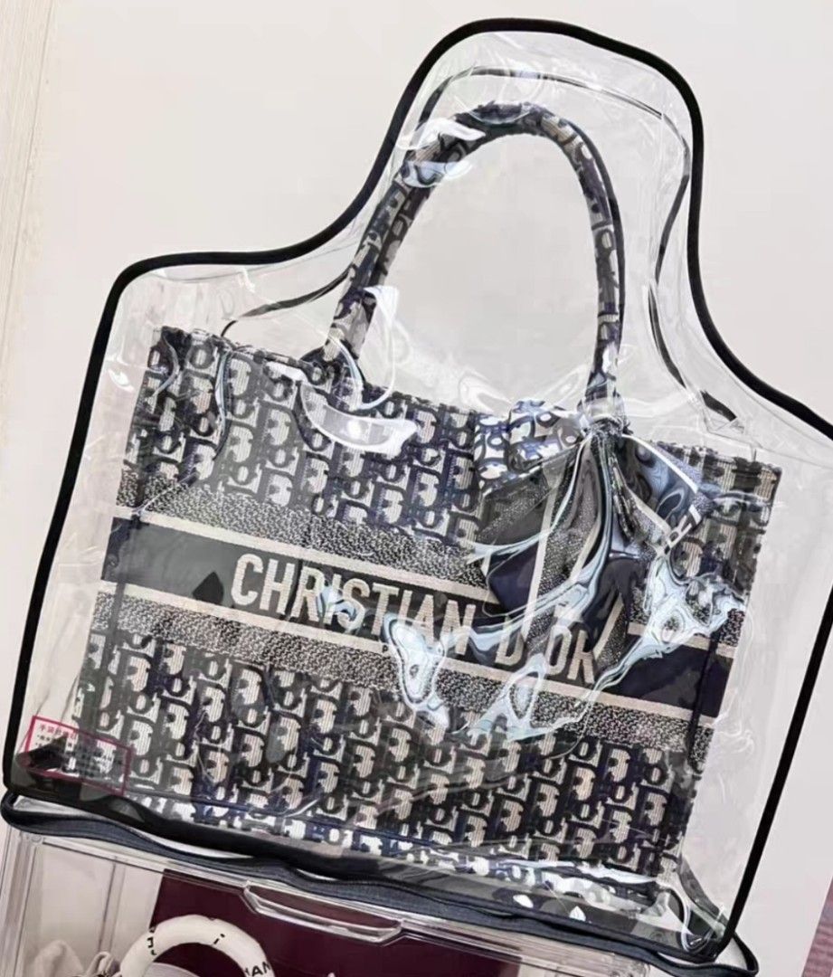 Christian dior clear deals bag