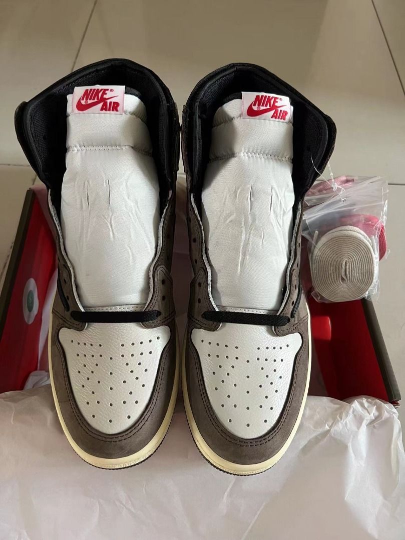 Travis Scott x Air Jordan 1 High OG TS SP 1 AJ1 CD4487 100 Carousell