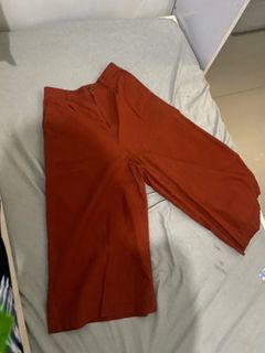 Uniqlo Linen Orange Pants