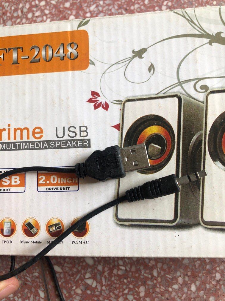 USB + Audio Jack Desktop Speaker, Audio, Soundbars, Speakers