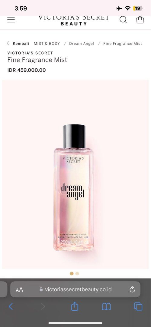 Perfume Victoria Secret Dream Angel Mist Dream Angel Perfume
