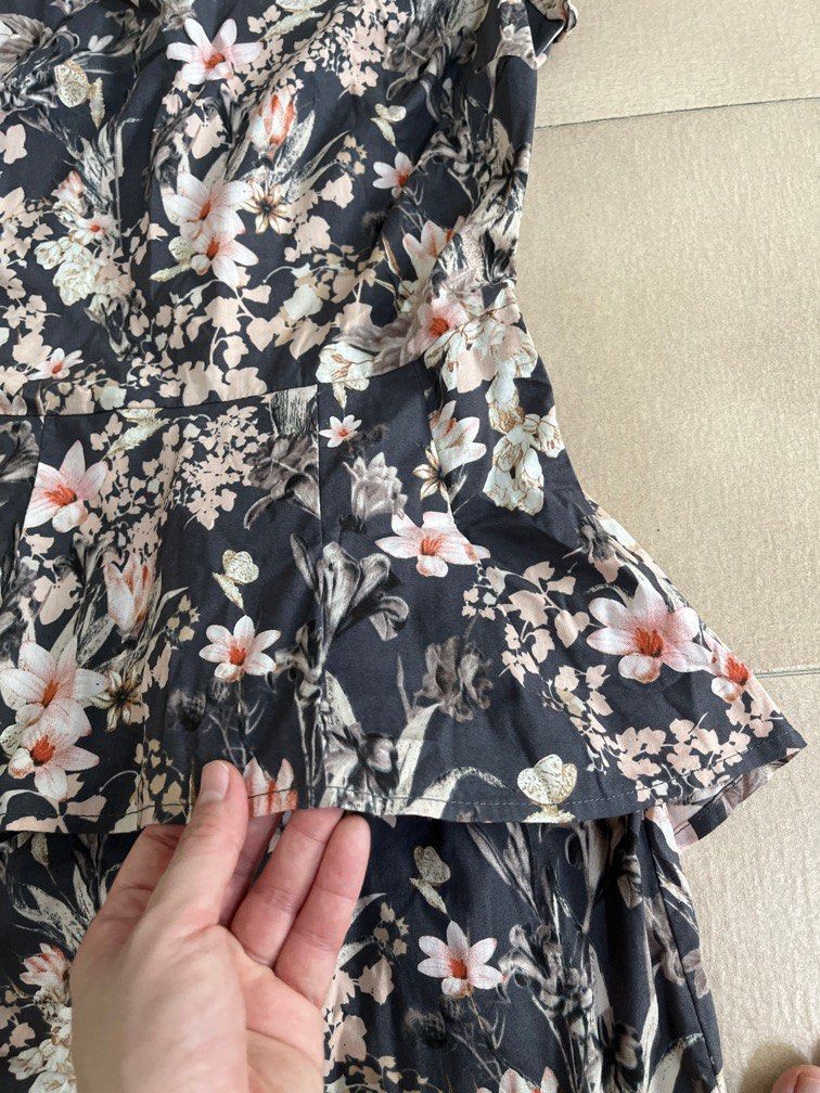 Warehouse tulip frill dress store