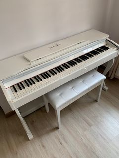 White Digital Piano My First Piece