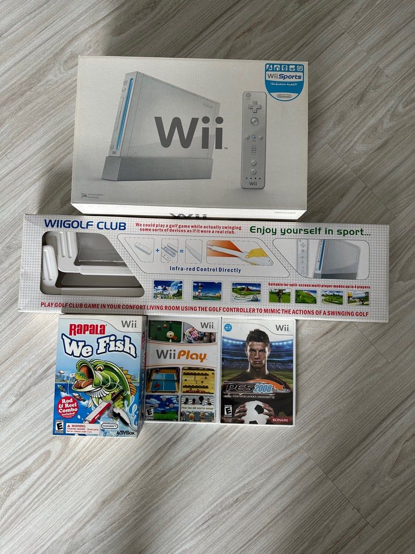 Wii Sports + WiiGolf Club + 3 Games, Video Gaming, Video Game Consoles
