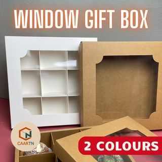 Window Gift Box/Dessert Drawer Box/Kraft Box/Mooncake Box/Pineapple Tart Box/White Window Box