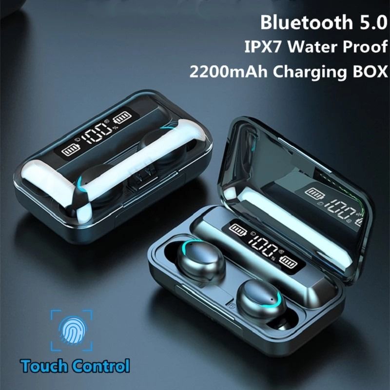 Tws bluetooth 2025 5.0 earphones 2200mah