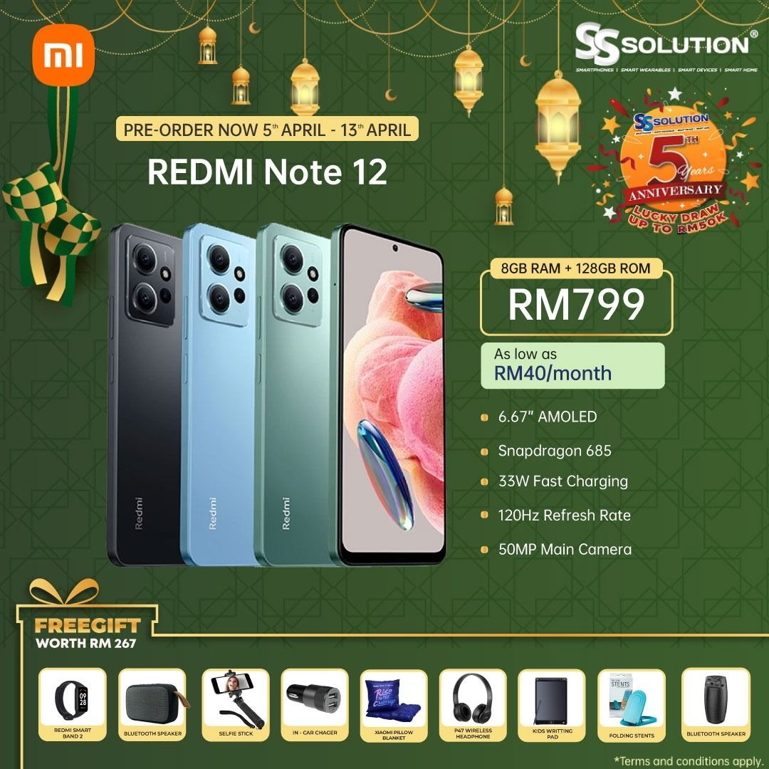 Redmi 12 5G Price in Malaysia & Specs - RM999