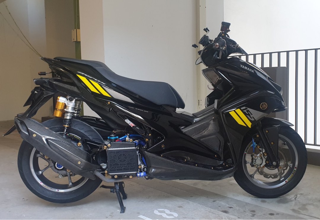 Yamaha Aerox, Motorcycles, Motorcycles for Sale, Class 2B on Carousell