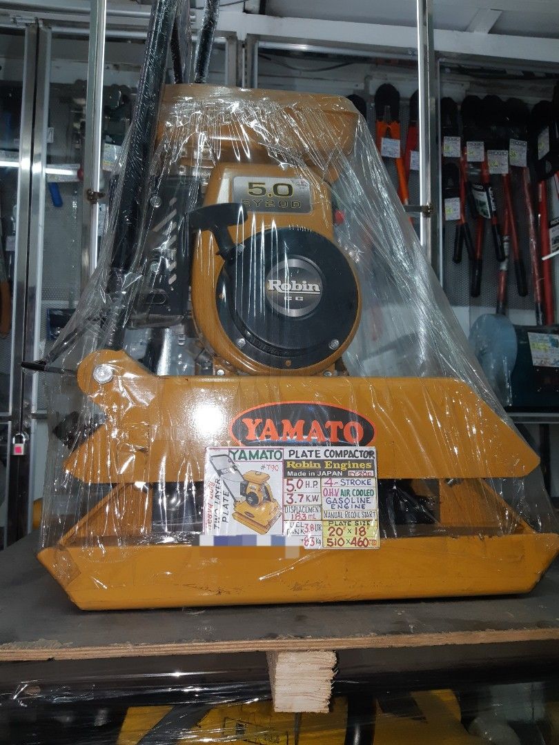 YAMATO Plate Compactor Compaction Compacting with Robin Engine 5hp 4 stroke 65,500 PESOS (Category: Construction Tools & Equipment) located in Meycauayan. Submitted by crimson.trading. (Listing ID 1226851697, Image 1). Description: .