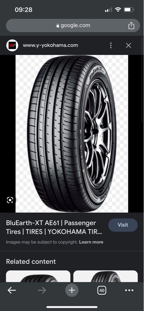 Yokohama bluEarth AE61 - 18 inch, Auto Accessories on Carousell