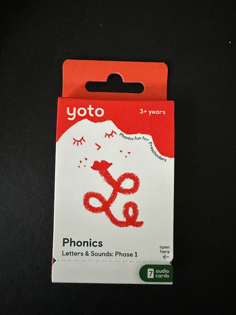 Yoto card UK Phonics Letters & Sound Phase 1, Hobbies & Toys, Books