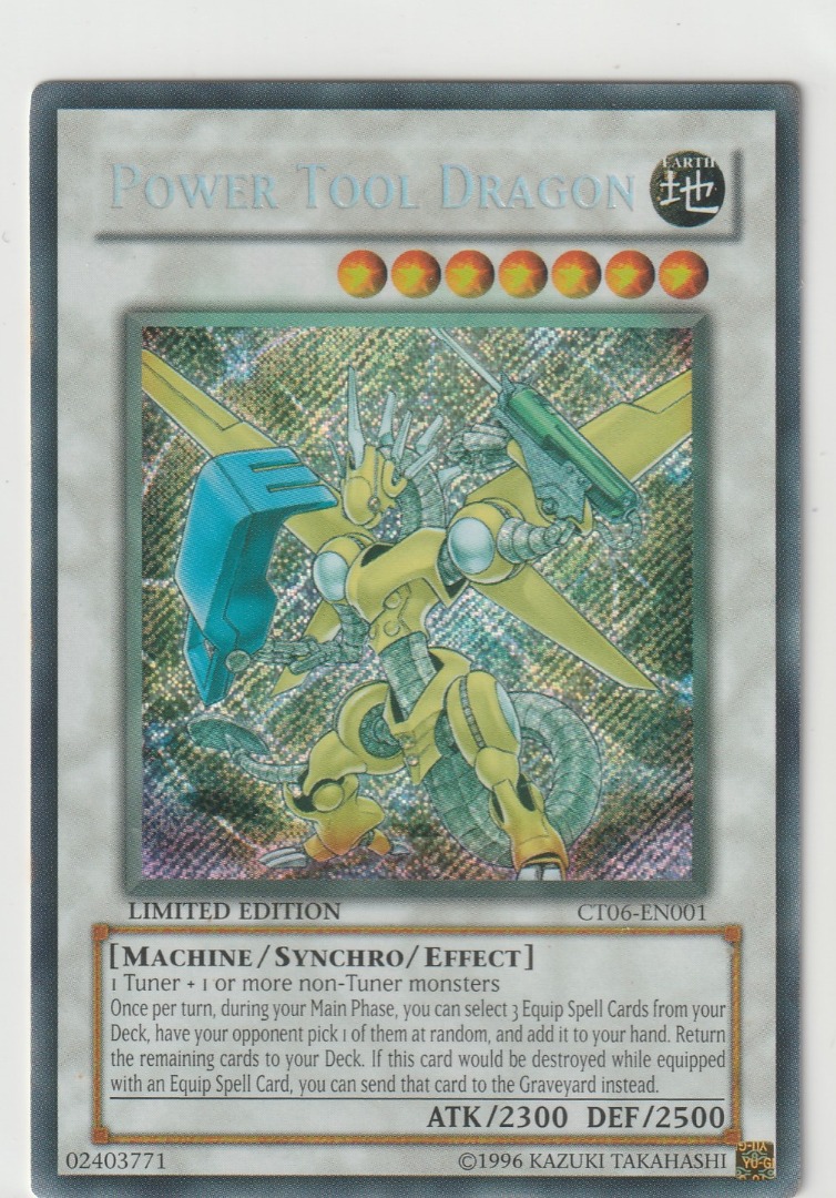Yu Gi Oh! Collector's Tin CT06EN001 Power Tool Dragon Limited Edition, Hobbies & Toys, Toys