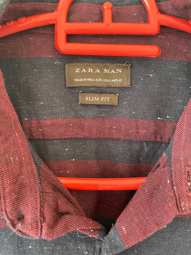 ZARA Slim Fit, Men's Fashion, Tops & Sets, Formal Shirts on Carousell