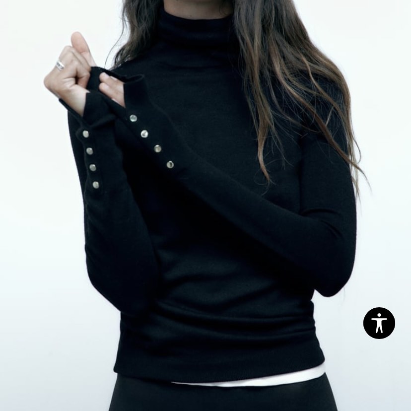 Turtleneck shirt outlet zara