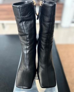 Zara square toe ankle-high boots
