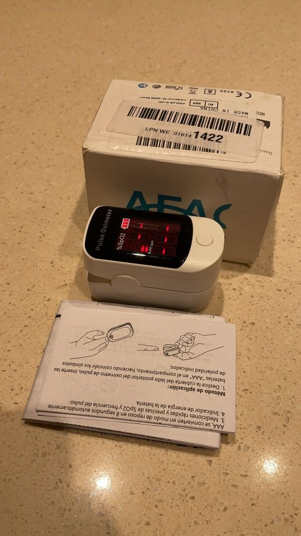 3441) AFAC OXYGEN SATURATION MONITOR PULSE OXIMETER FINGER ADULT CHILD