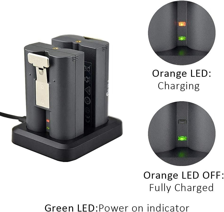 3444) RING BATTERIES CHARGER FOR RING RECHARGEABLE BATTERY,DUAL RING