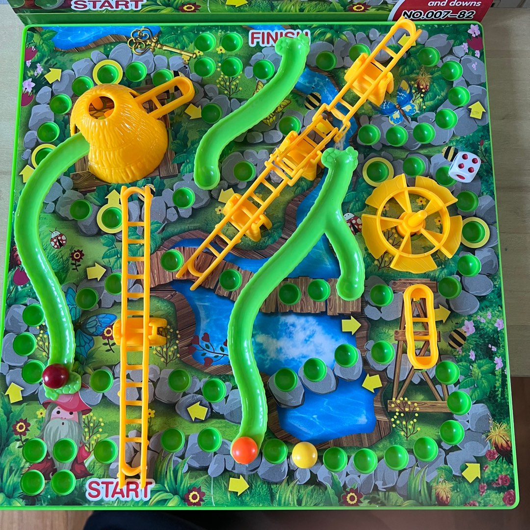 3D Snakes and ladders board game, Hobbies & Toys, Toys & Games on Carousell