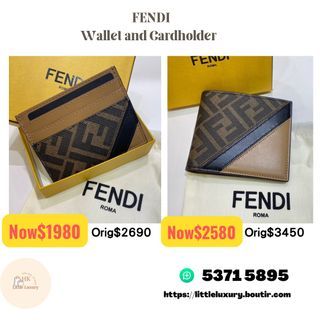 🉑用消費卷 2023 最新款FENDI 銀包 FENDI 卡片套 FENDI wallet FENDI card holder