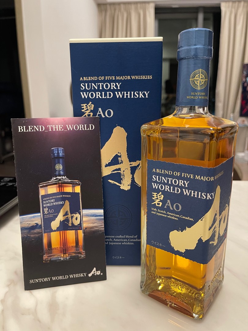 全新現貨購自日本] Suntory World Whisky 碧Ao 日本威士忌, 嘢食& 嘢飲