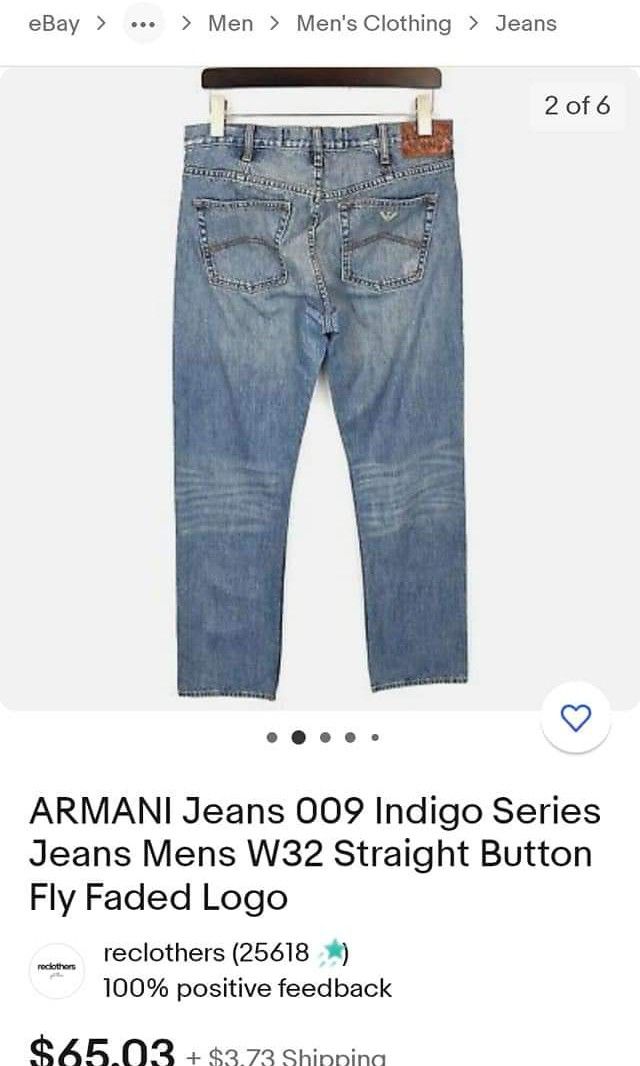 Armani jeans cheap indigo 009 series