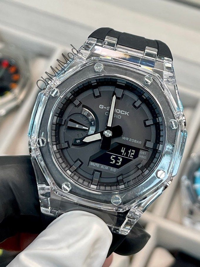G shock transparent strap cheap