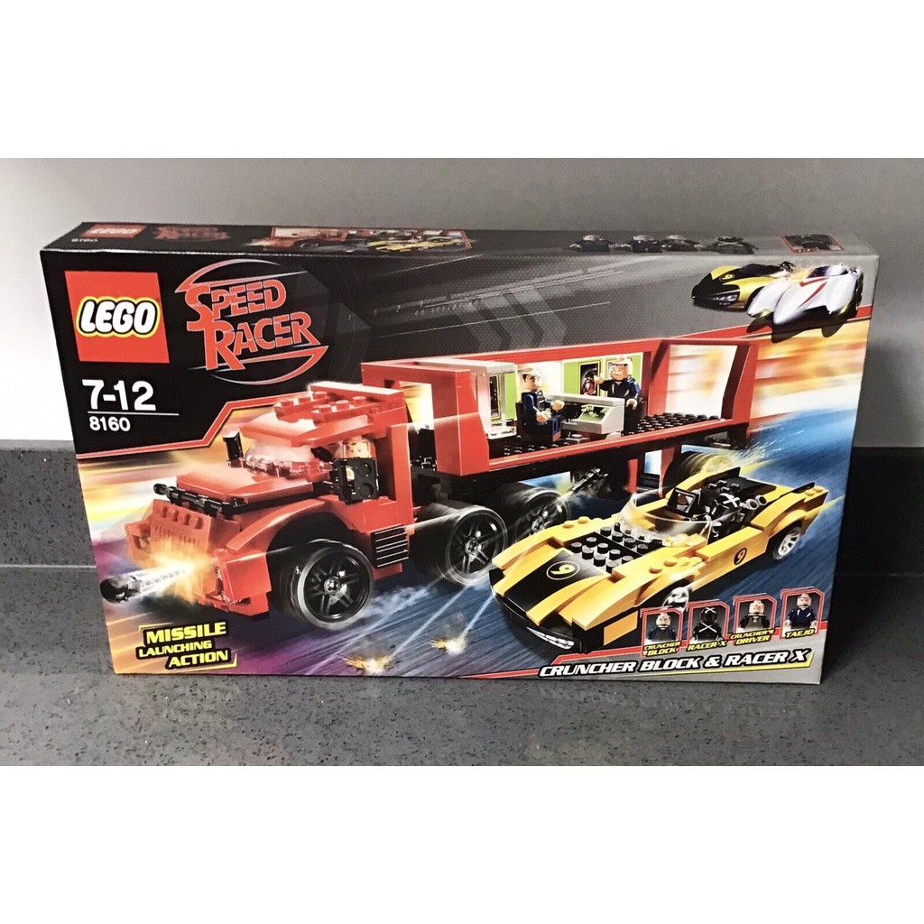 全新未開盒Lego 8160 Cruncher Block & Racer X Speed Racer 系列(2008