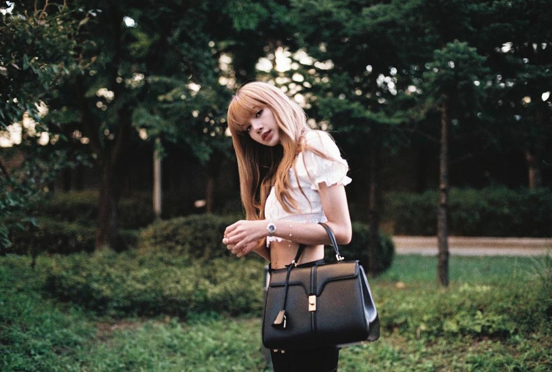 LISA Celine Medium 16 Bag in Satinated Calfskin Black