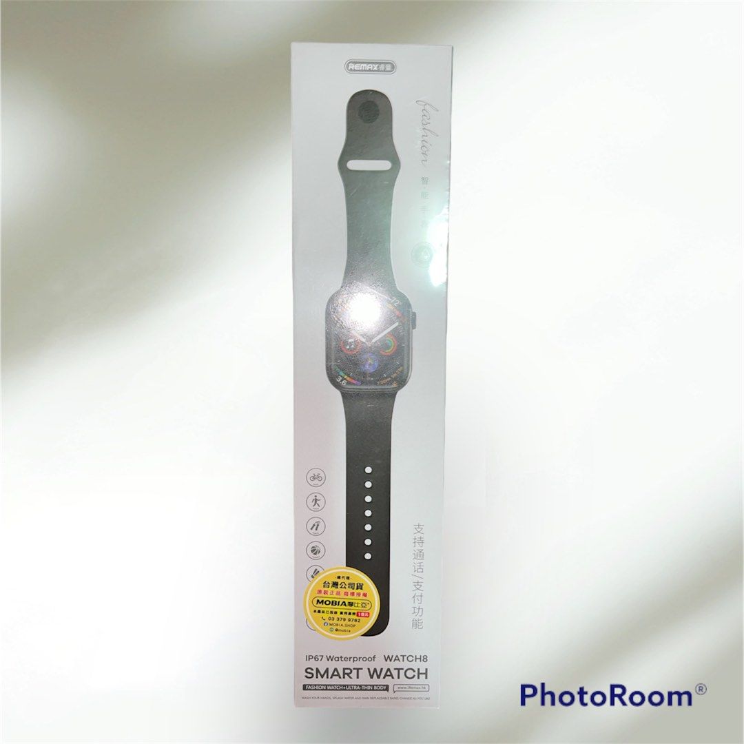 [台灣公司貨] Remax 智能手錶 smart watch 8 支援藍牙通話/血氧功能/NFC/運動模式/IP67防水 蘋果安卓皆能使用 ...
